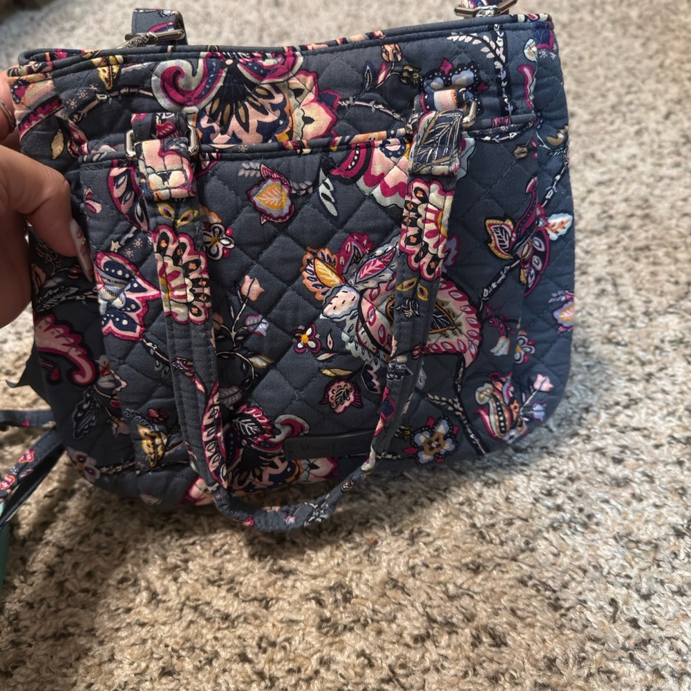Vera Bradley Blue and Pink Floral Tote